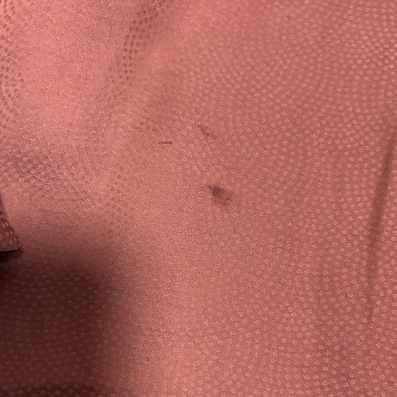 Womens Dusty Rose Long-Sleeve Button Front Blouse - Picture 2 of 2